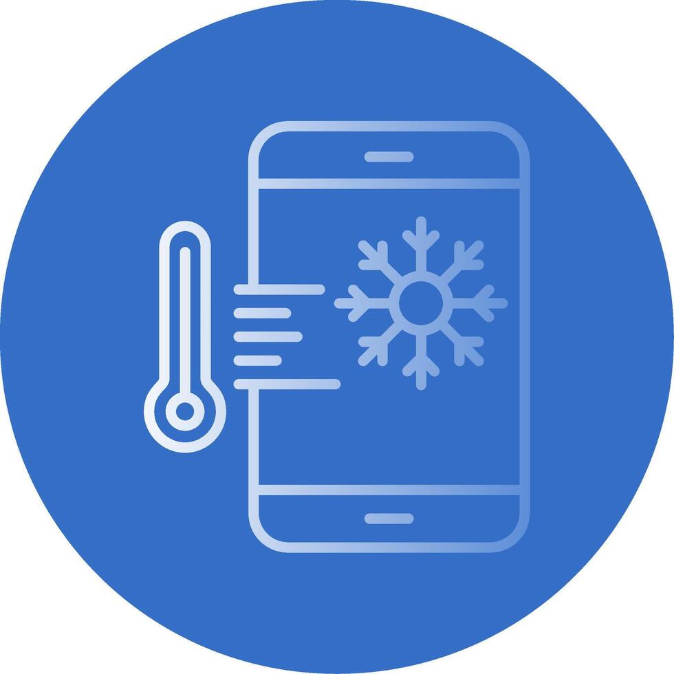 Thermostat Flat Bubble Icon vector