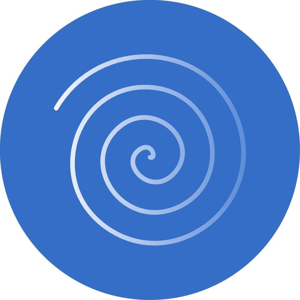 Spin Drum Flat Bubble Icon vector