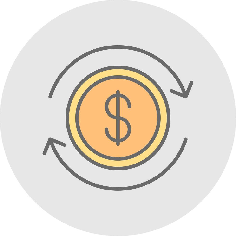 Business Continuity Line Filled Light Icon vector