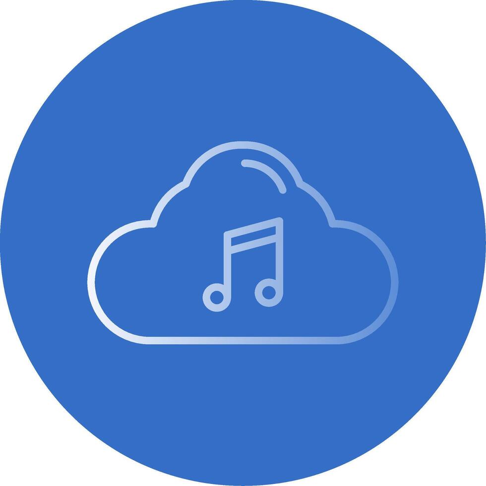 Cloud Flat Bubble Icon vector