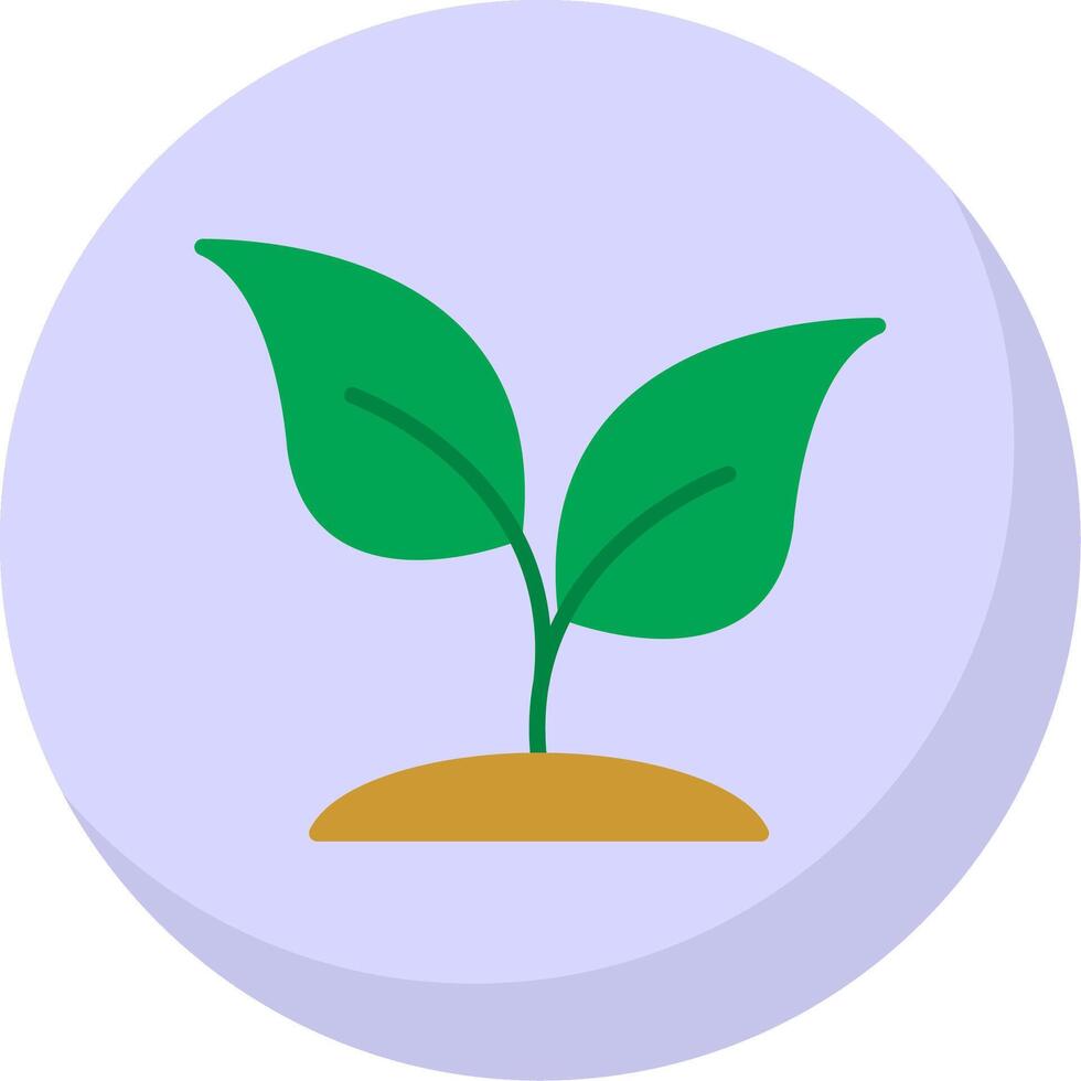 Basil Flat Bubble Icon vector
