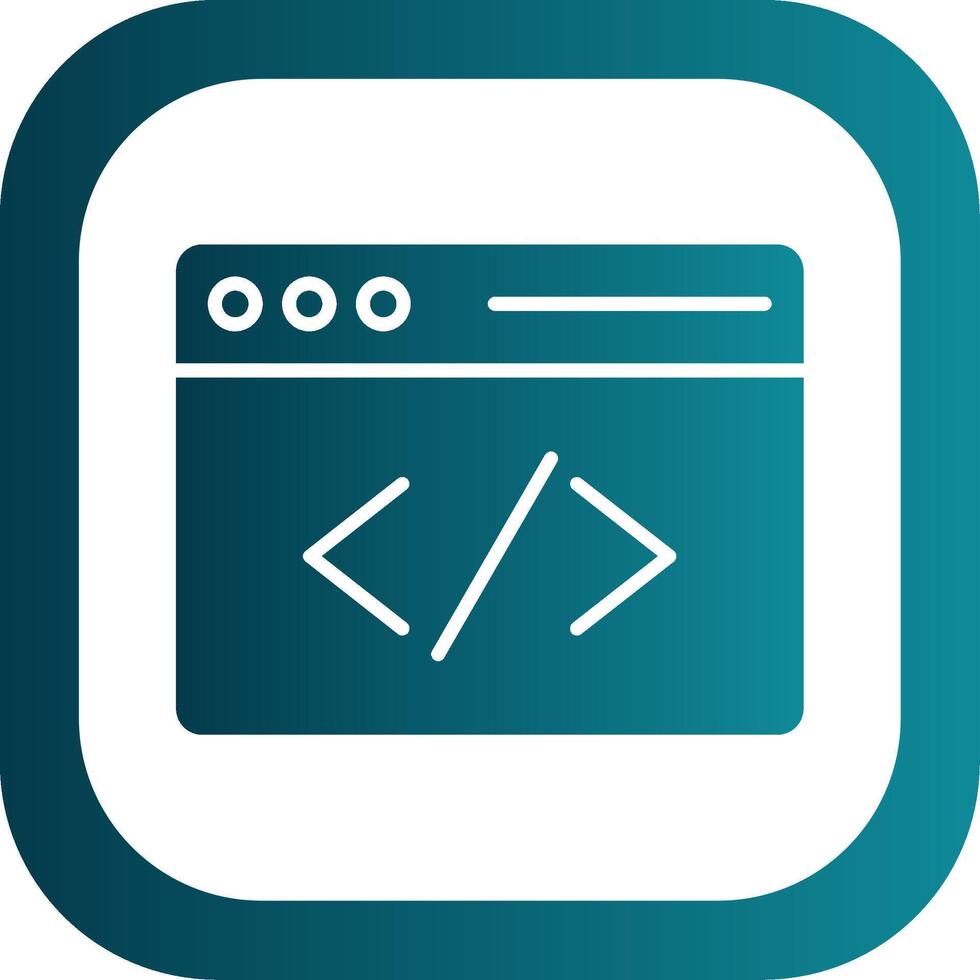 Coding Filled Yellow Icon vector