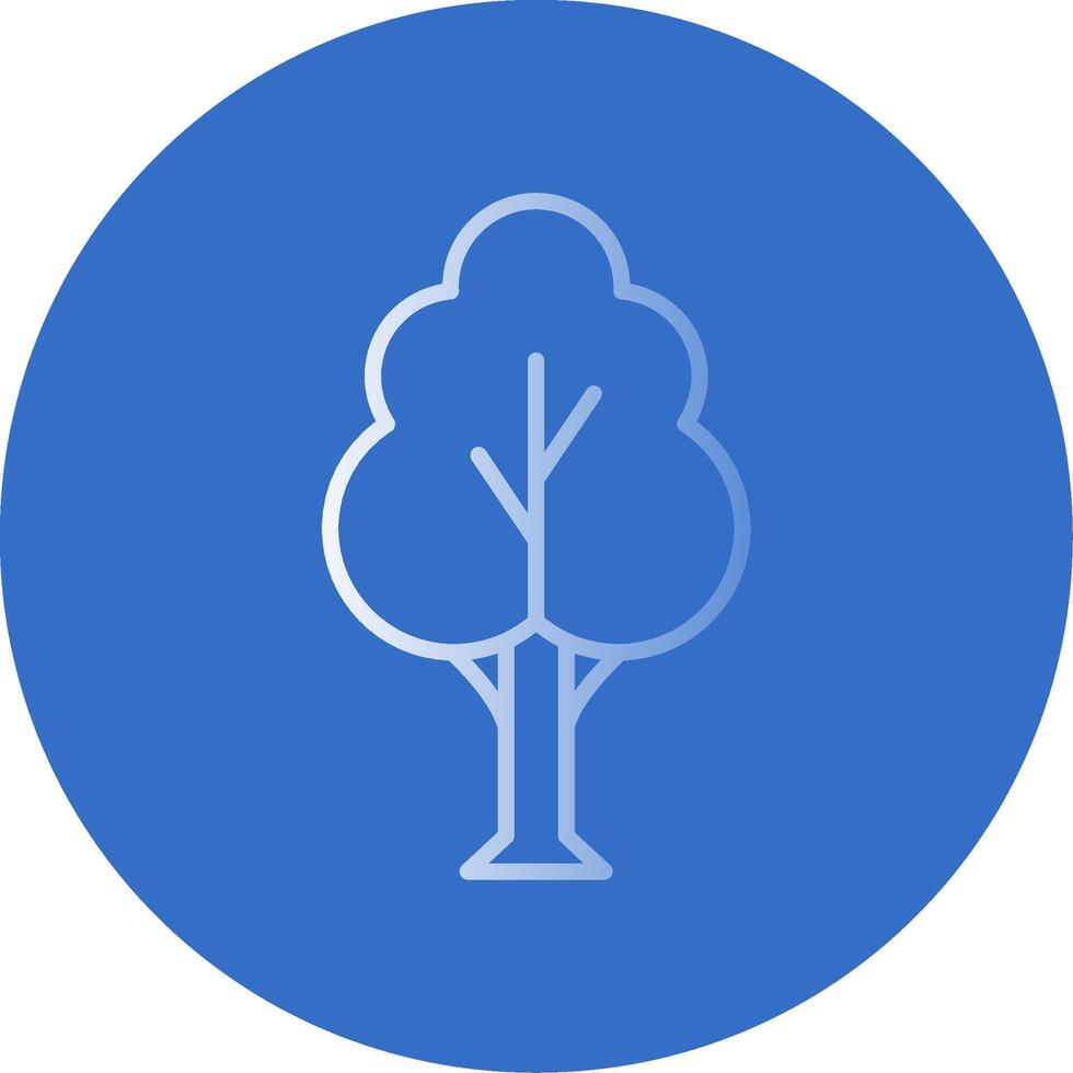 Tree Flat Bubble Icon vector