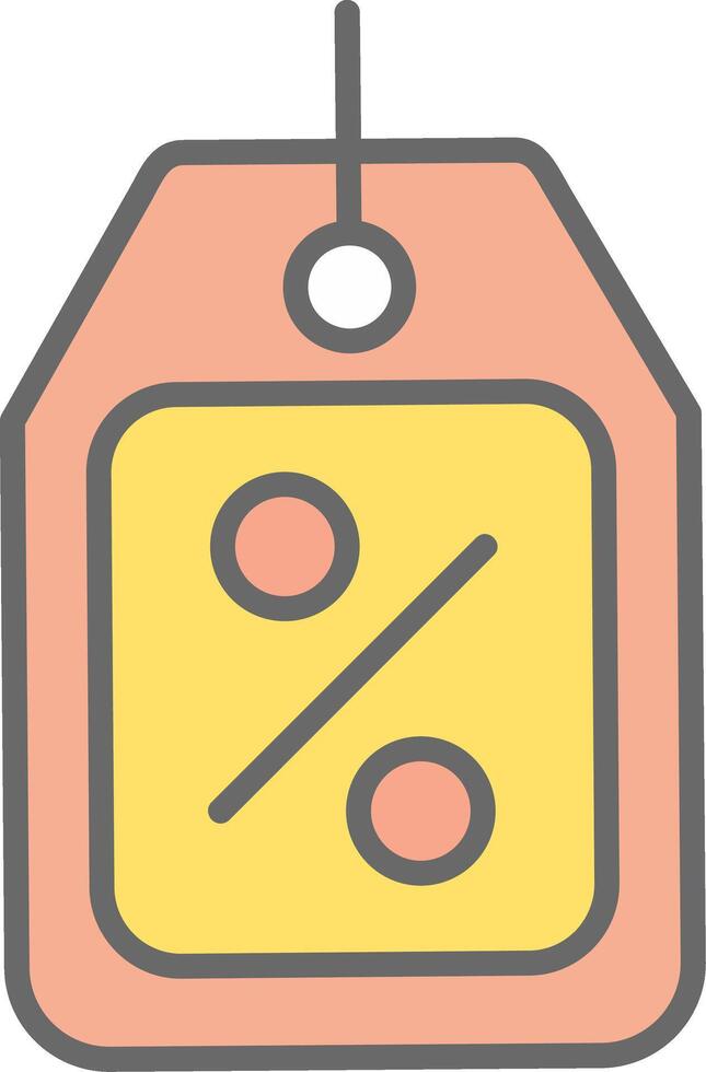 Coupons Line Filled Light Icon vector