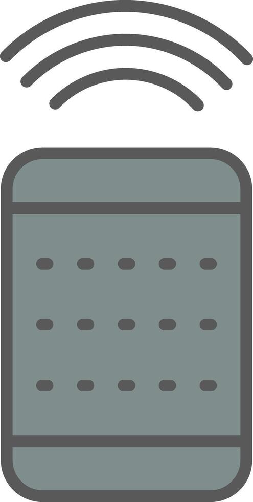 Remote Control Line Filled Light Icon vector