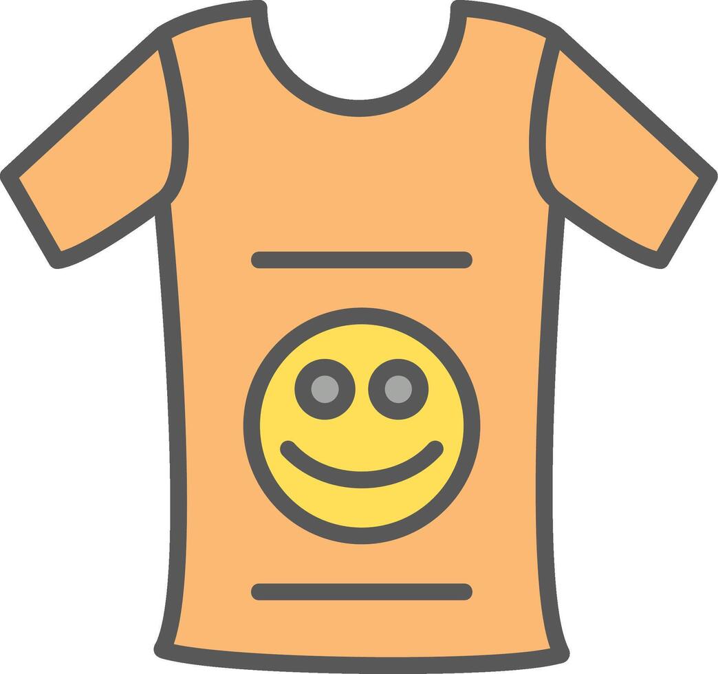 Clothing Line Filled Light Icon vector