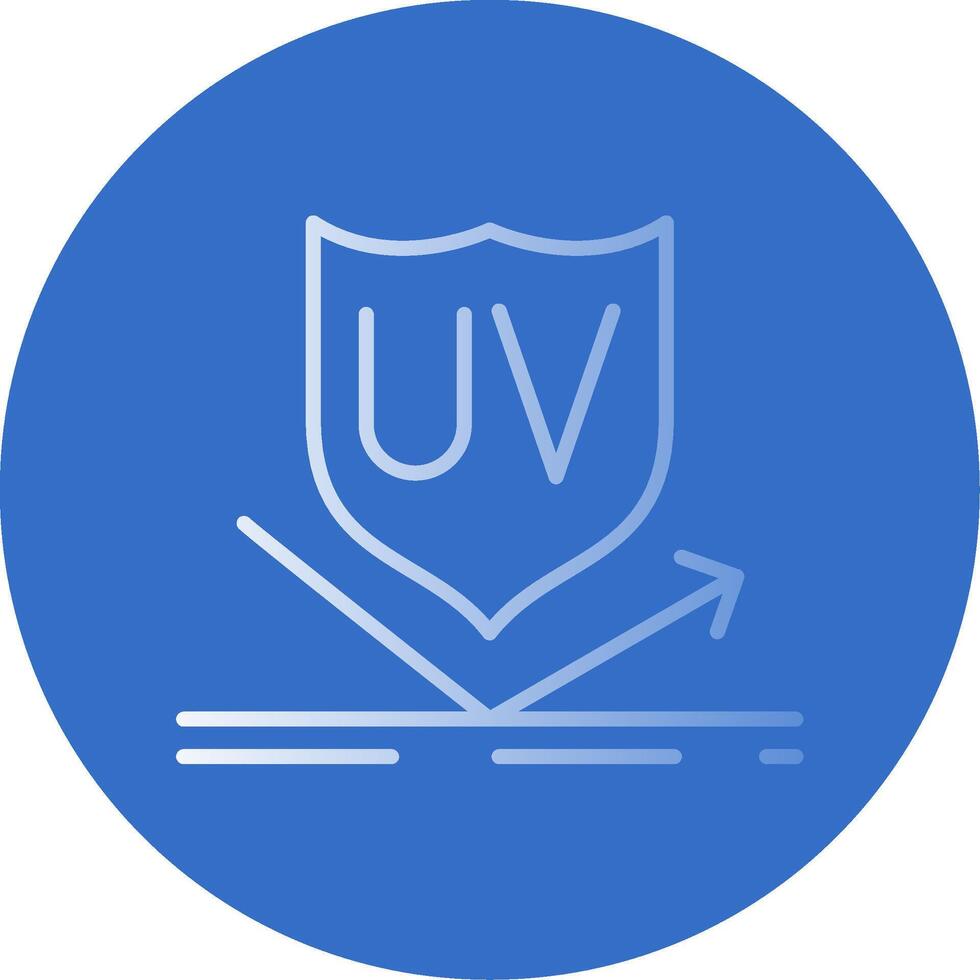 UV Protection Flat Bubble Icon vector