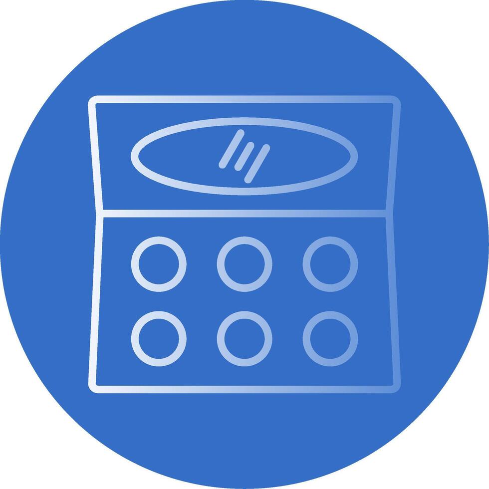 Contour Flat Bubble Icon vector