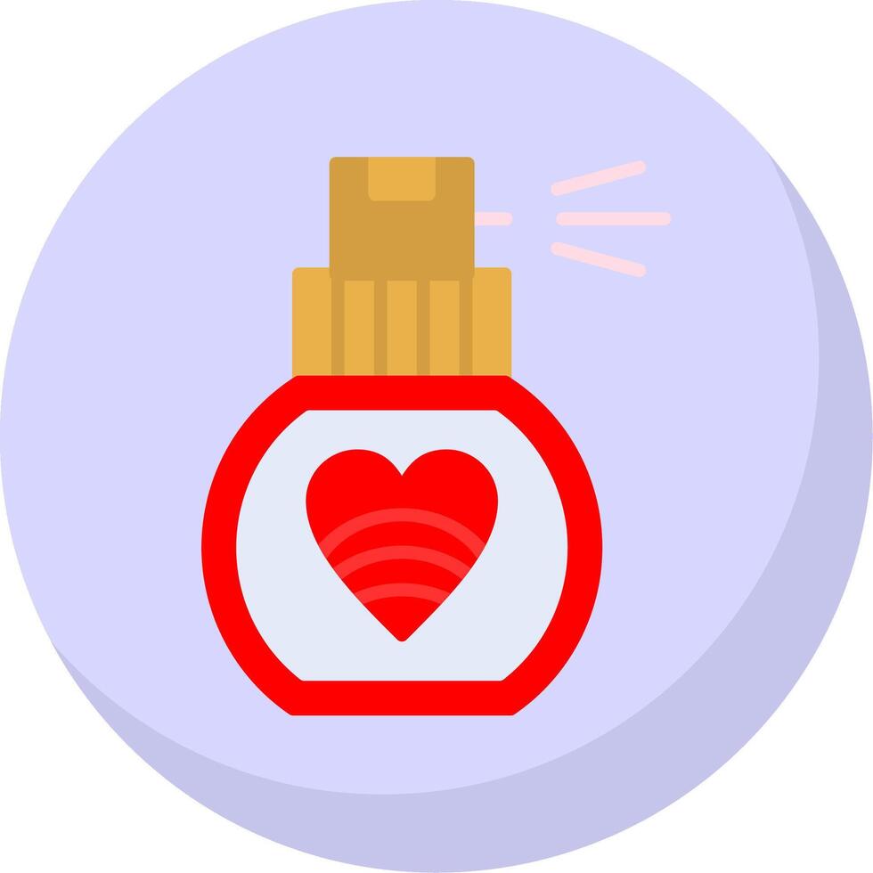 Perfume Flat Bubble Icon vector