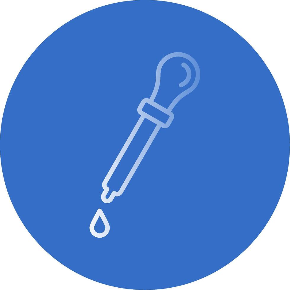 Dropper Flat Bubble Icon vector