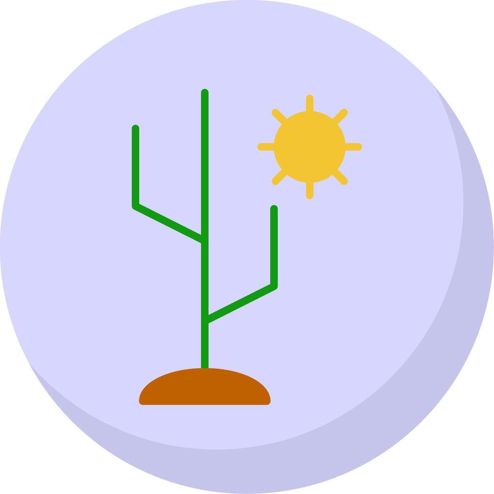 cactus plano burbuja icono vector