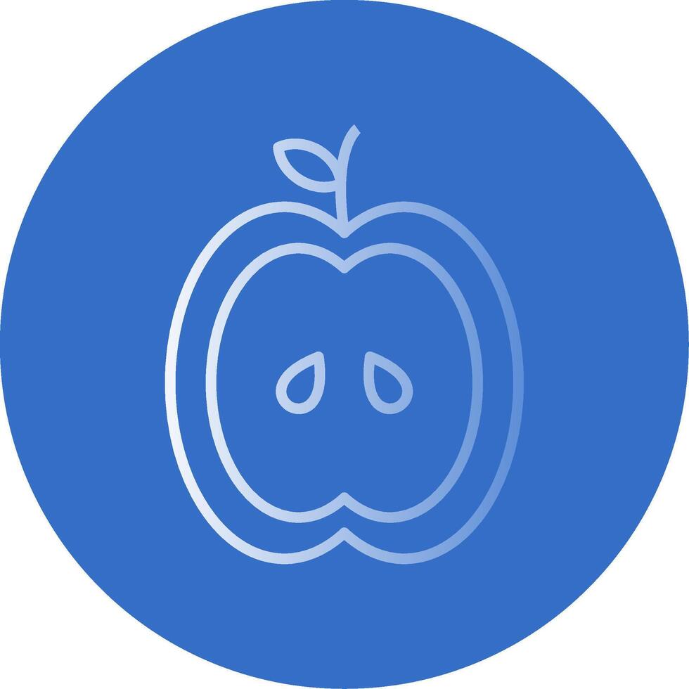 Apple Flat Bubble Icon vector