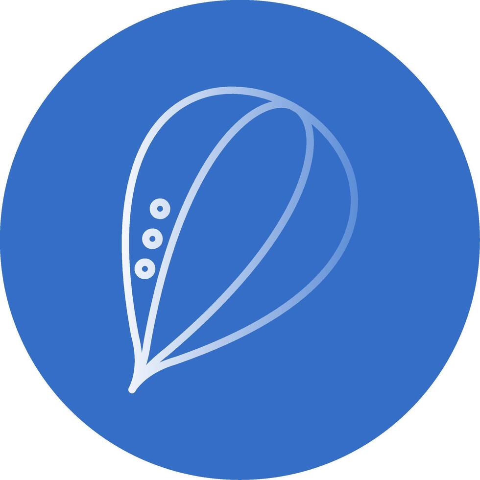 calabaza semilla plano burbuja icono vector