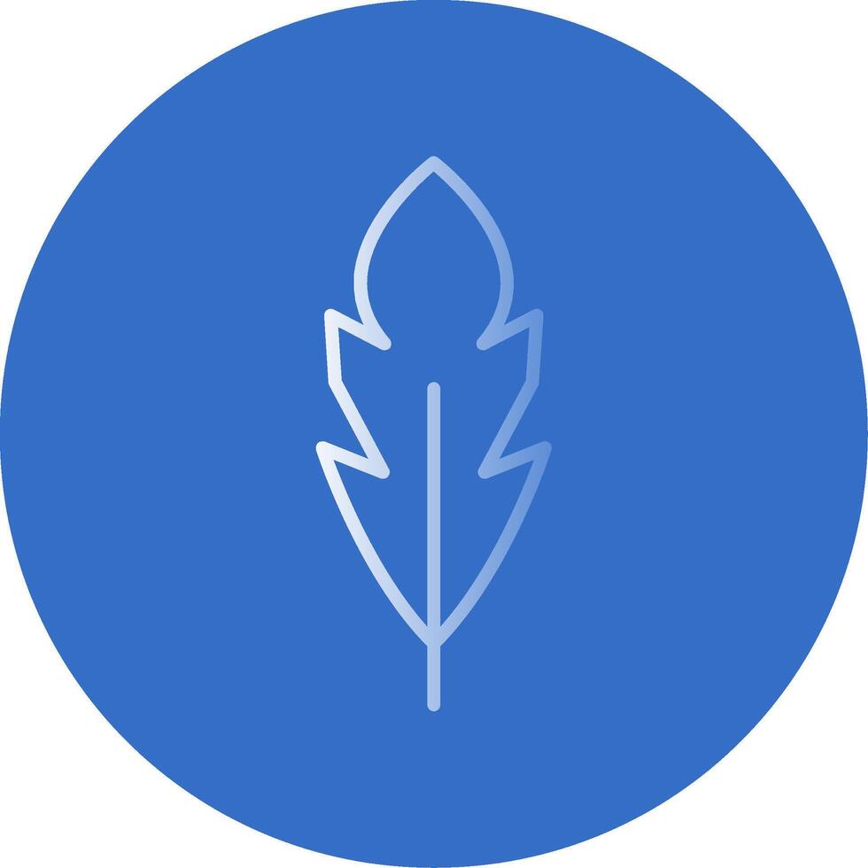 Feather Flat Bubble Icon vector