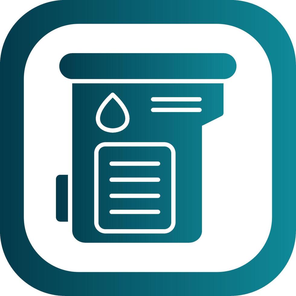 Cartridge Filled Yellow Icon vector