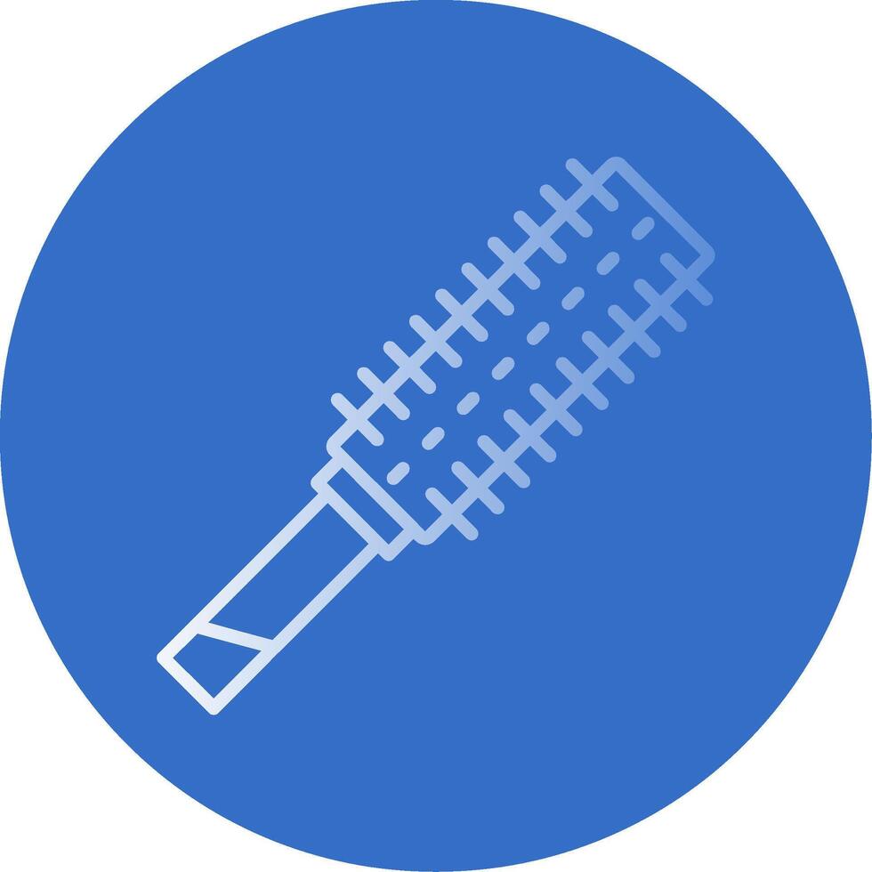 Hairbrush Flat Bubble Icon vector