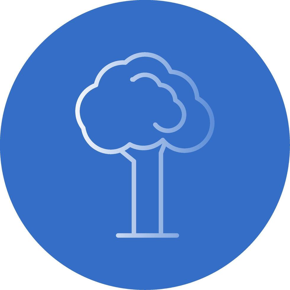 Tree Flat Bubble Icon vector
