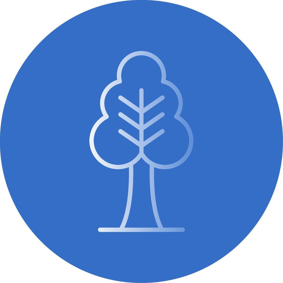 Tree Flat Bubble Icon vector