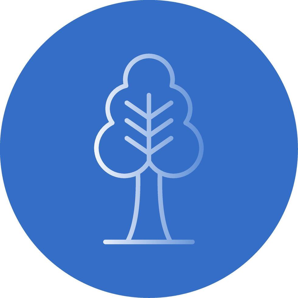 Tree Flat Bubble Icon vector