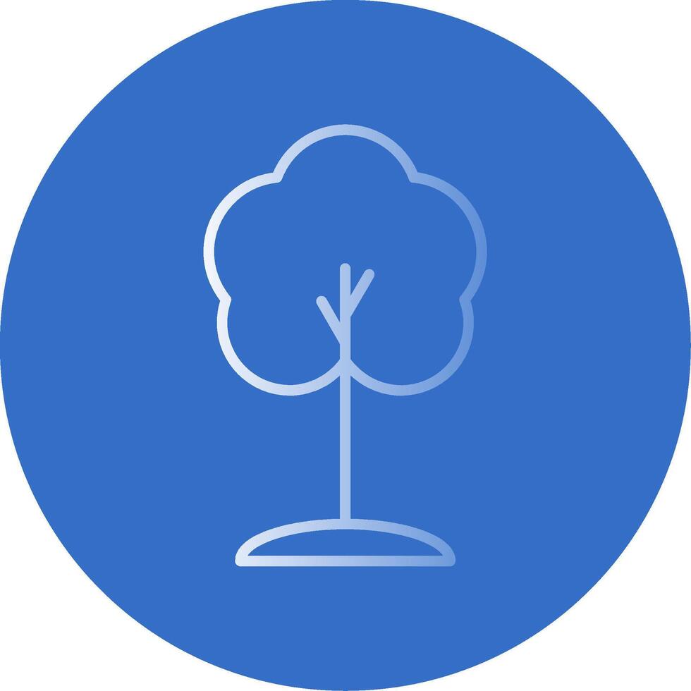 Tree Flat Bubble Icon vector