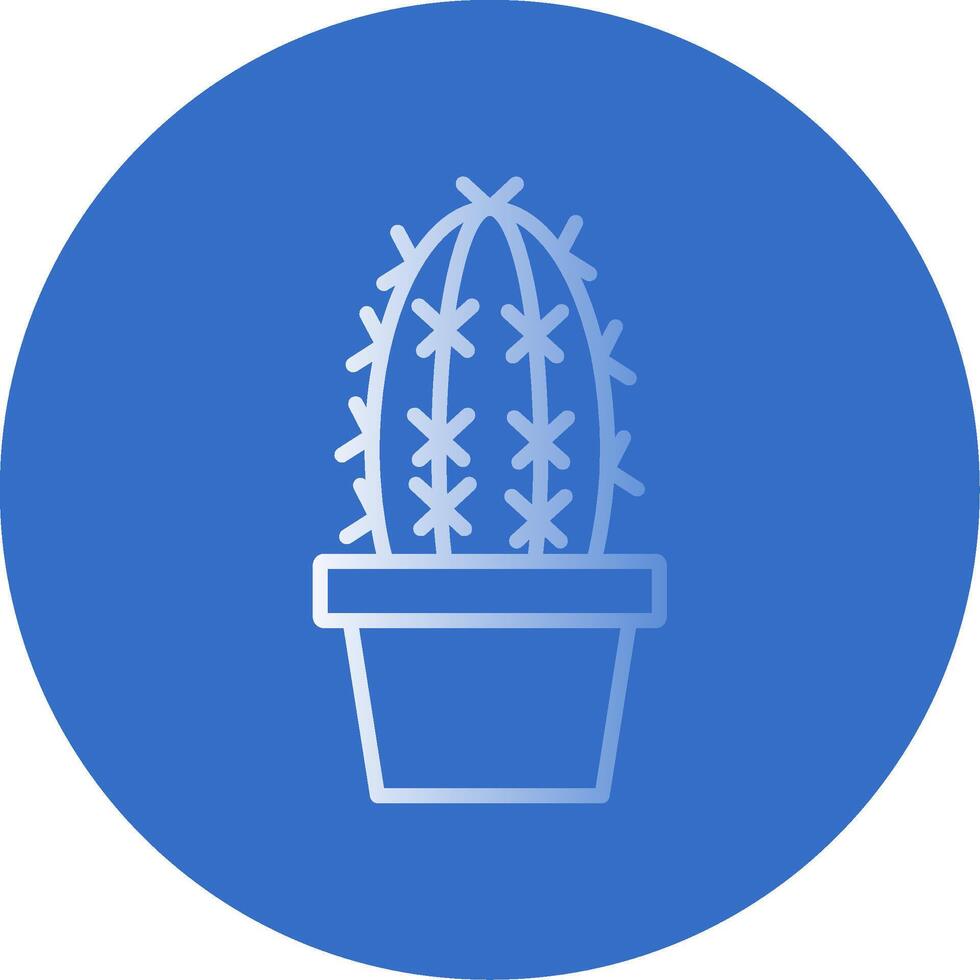 Cactus Flat Bubble Icon vector