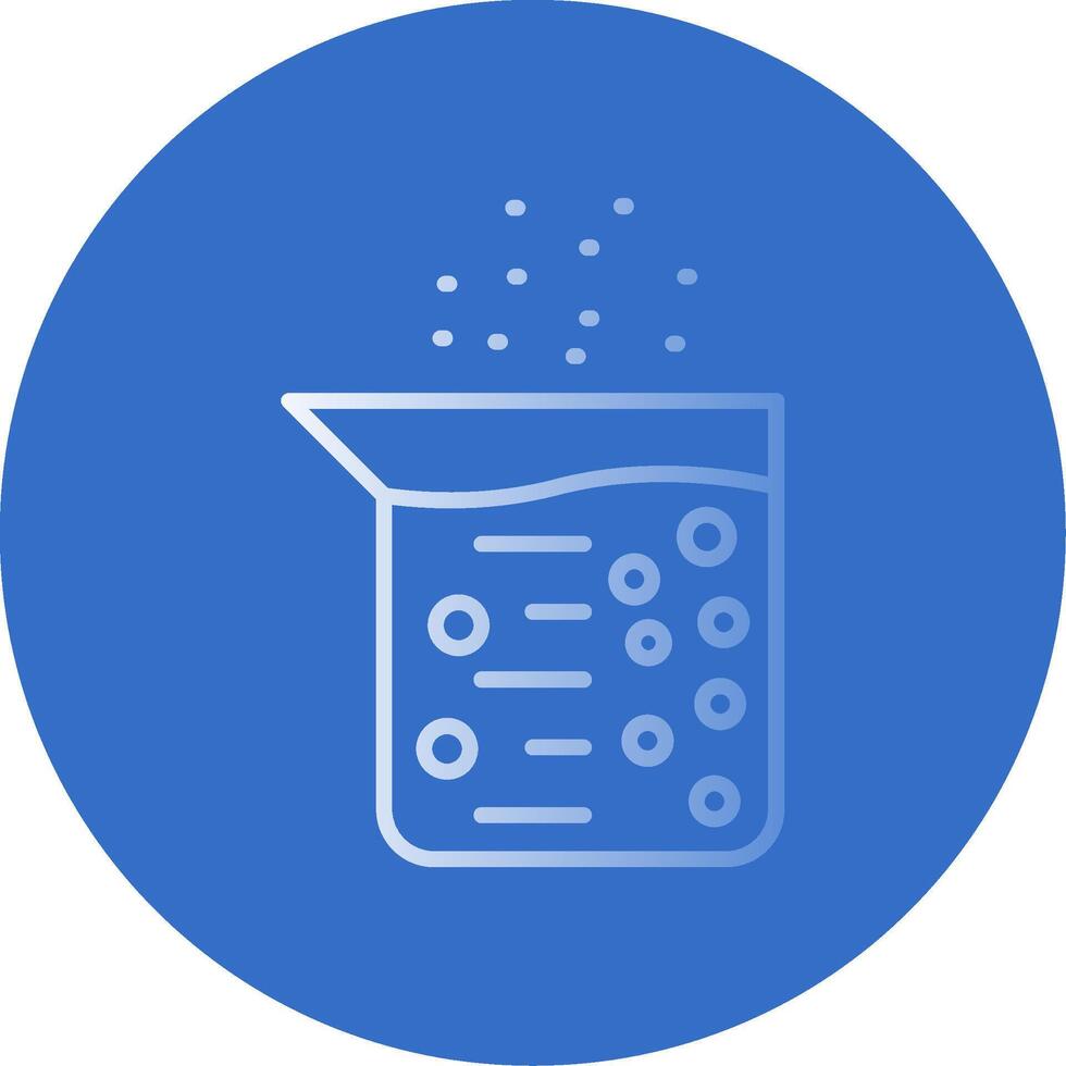 Flask Flat Bubble Icon vector