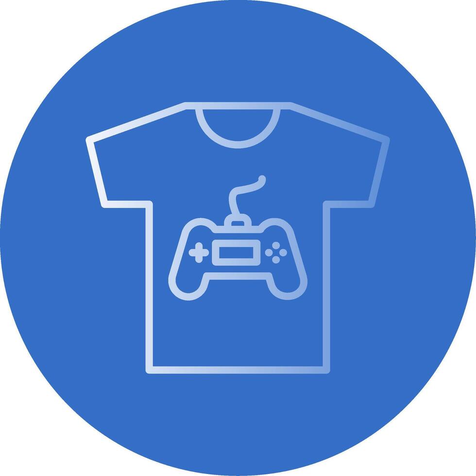 Tshirt Flat Bubble Icon vector