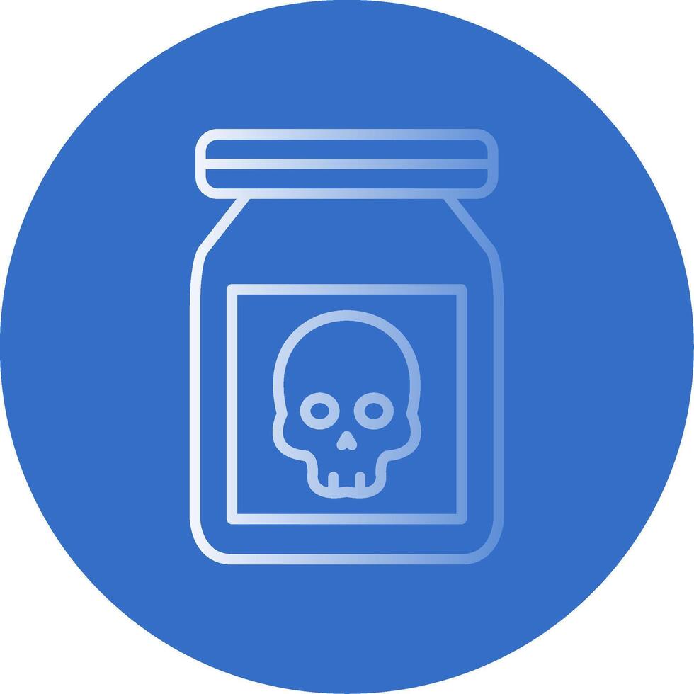 Chemical Flat Bubble Icon vector