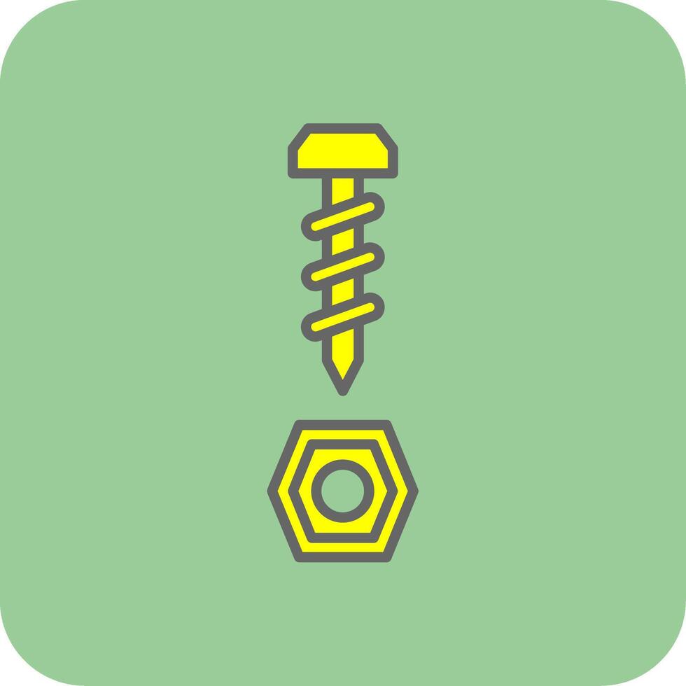 Ironware Filled Yellow Icon vector