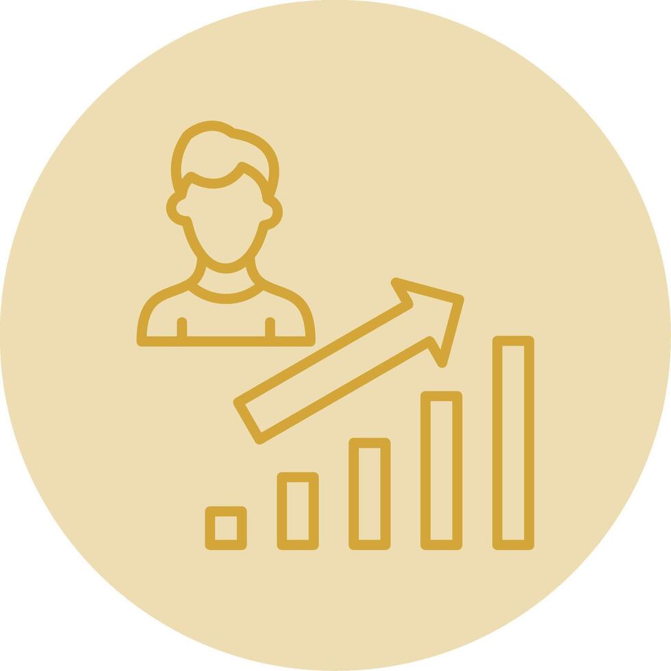 Configure Line Yellow Circle Icon vector