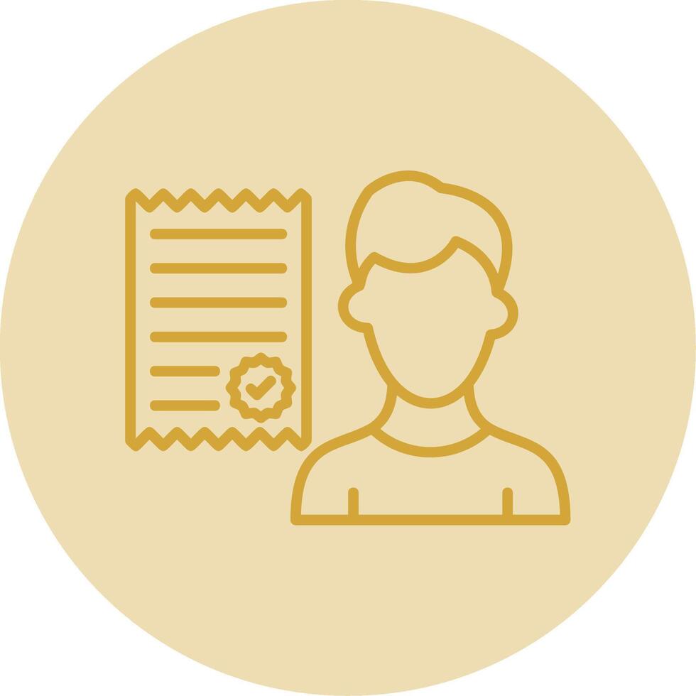 Painting Line Yellow Circle Icon vector