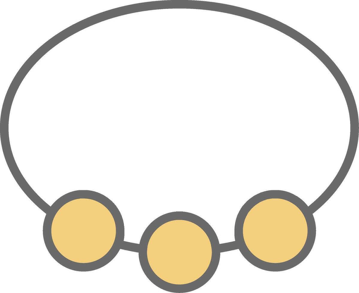 Bangle Line Filled Light Icon vector