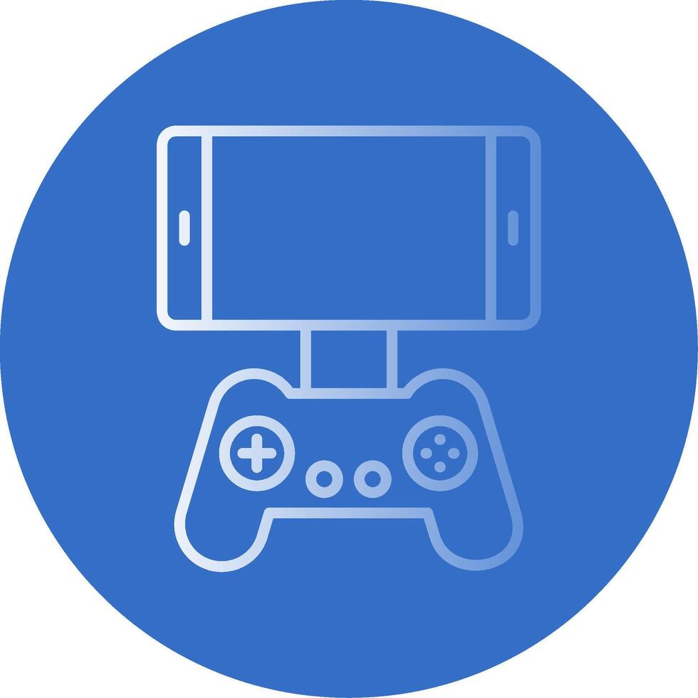 Mobile Game Flat Bubble Icon vector
