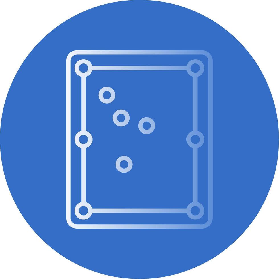 Pool Table Flat Bubble Icon vector