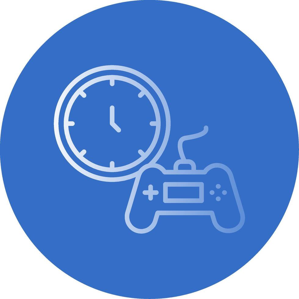 Time Flat Bubble Icon vector