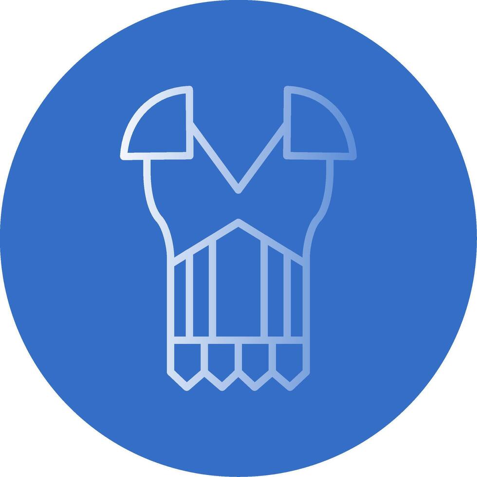 Armour Flat Bubble Icon vector