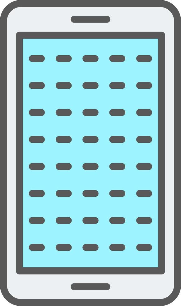E Learning Line Filled Light Icon vector