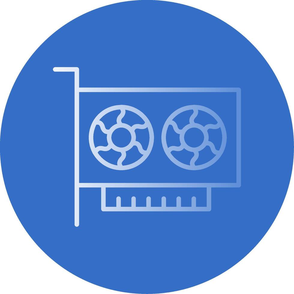 Gpu Flat Bubble Icon vector