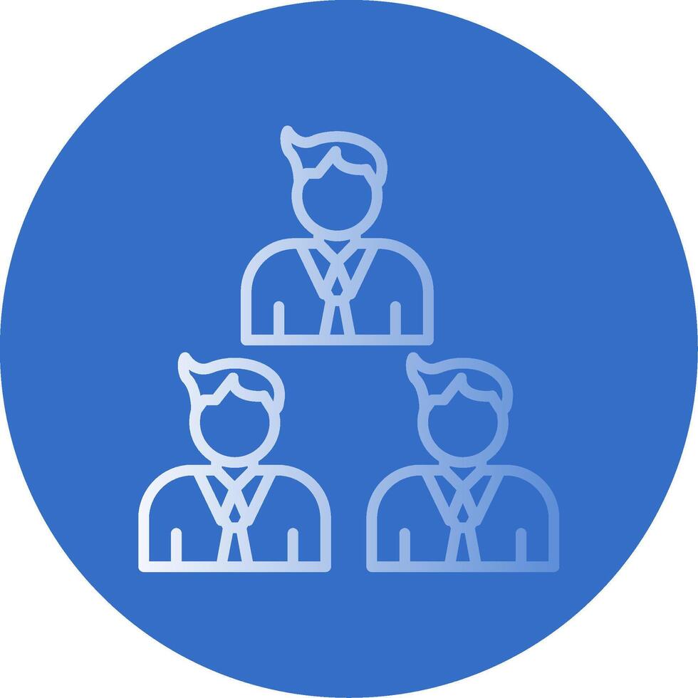 Team Flat Bubble Icon vector
