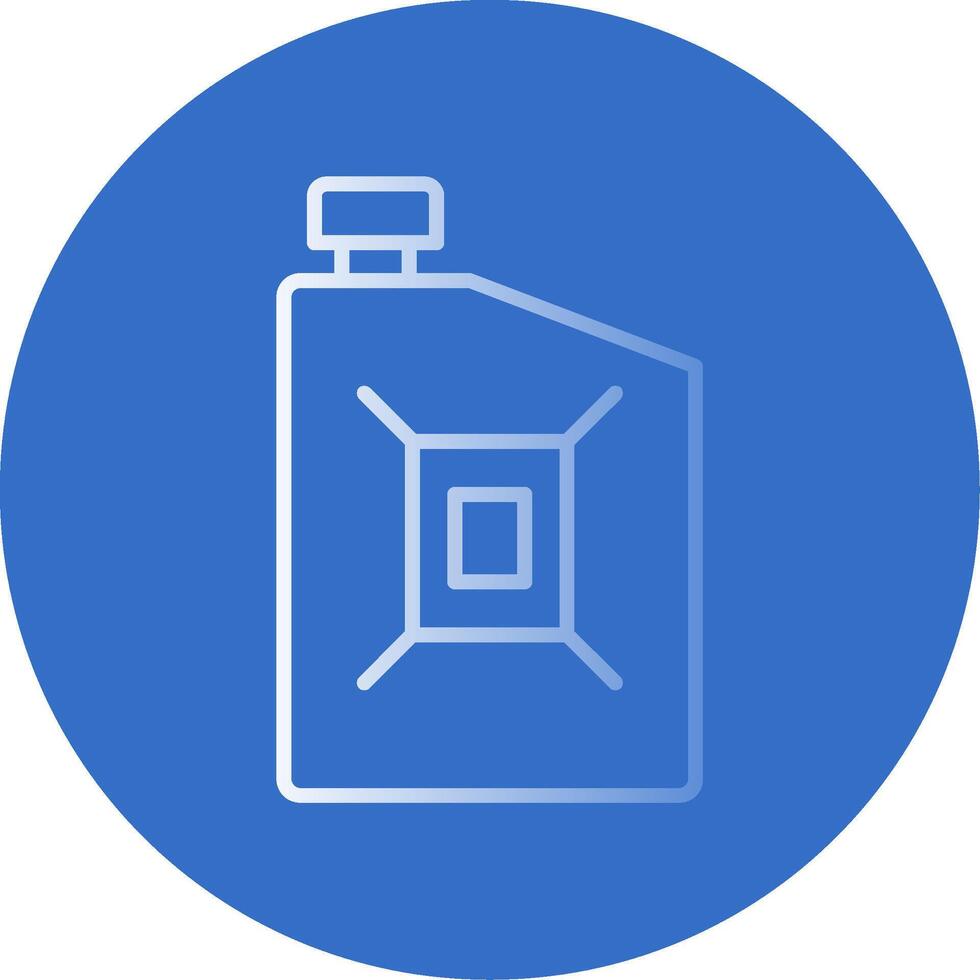 Petrol Can Flat Bubble Icon vector