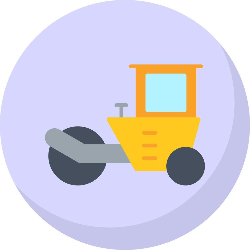 Roller Flat Bubble Icon vector