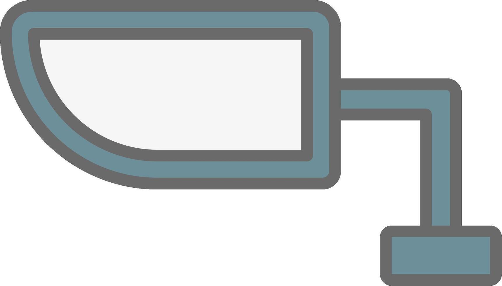 Side Mirror Line Filled Light Icon vector