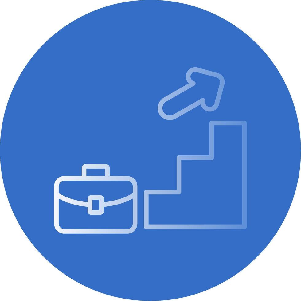Advancement Flat Bubble Icon vector