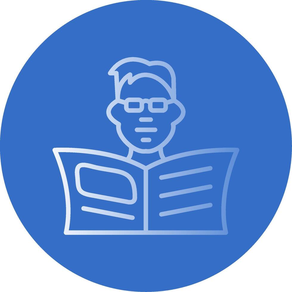 Man Flat Bubble Icon vector