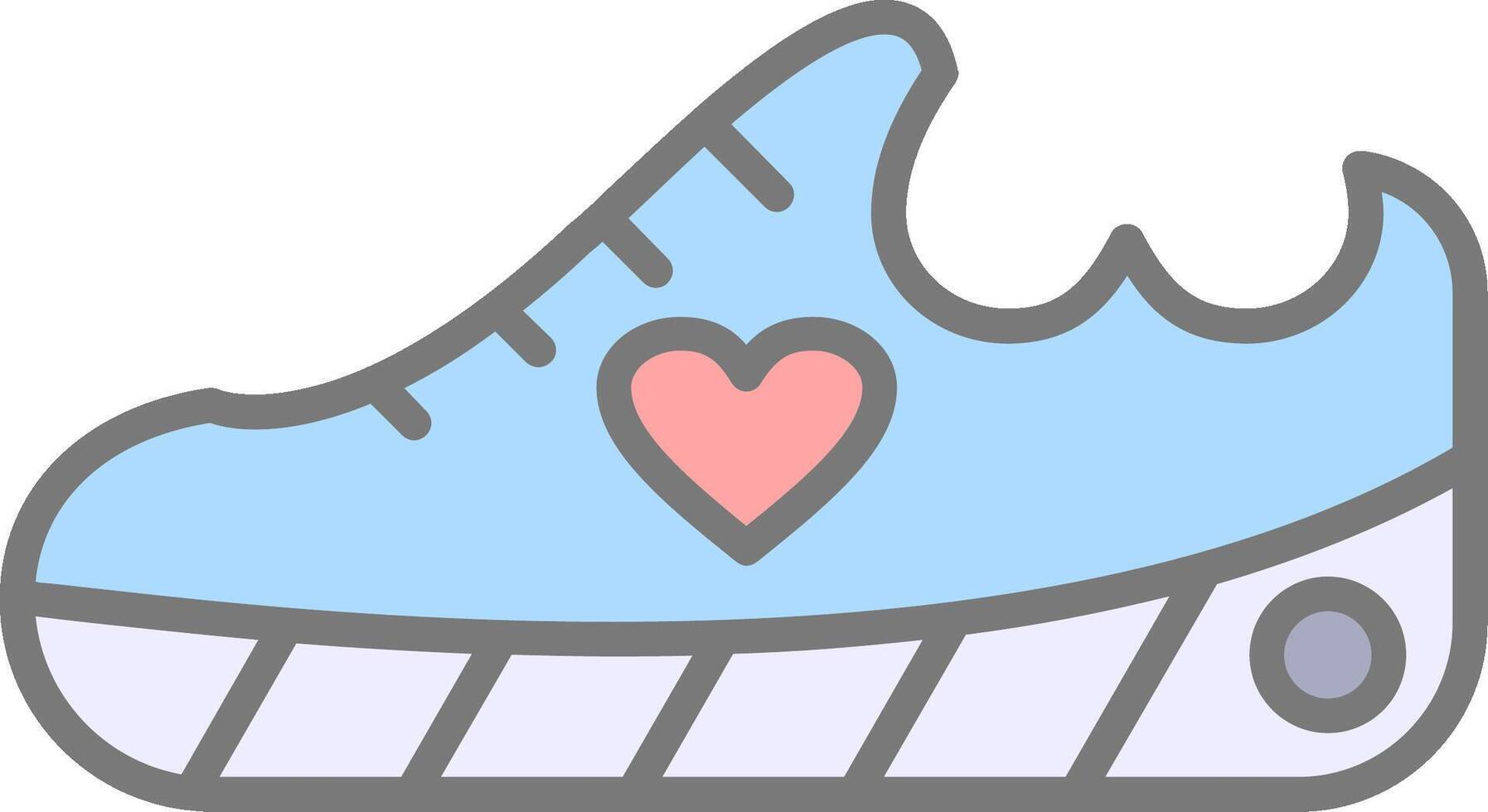 Shoes Line Filled Light Icon vector