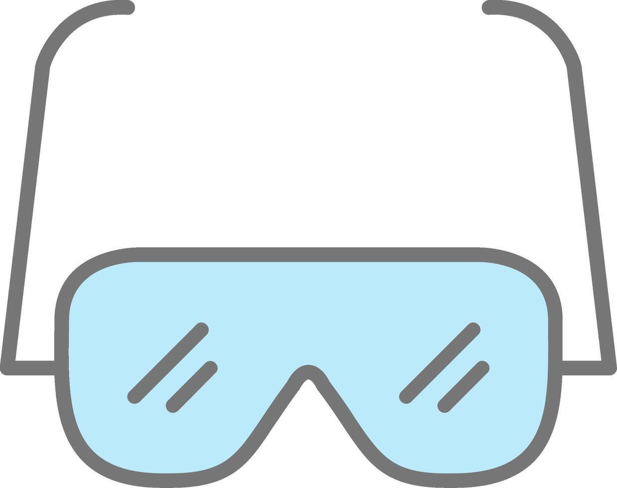 leyendo lentes línea lleno ligero icono vector