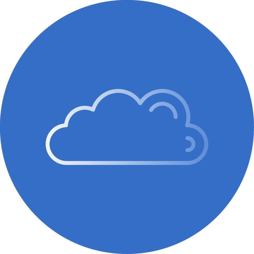 Cloud Flat Bubble Icon vector