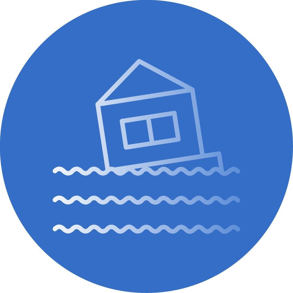 House Flat Bubble Icon vector