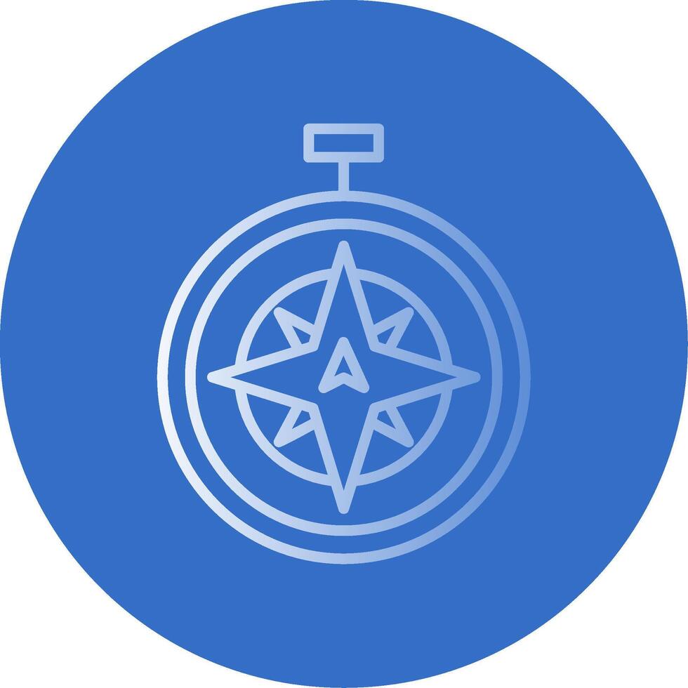 North Flat Bubble Icon vector