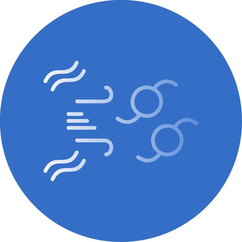 Hurricane Flat Bubble Icon vector